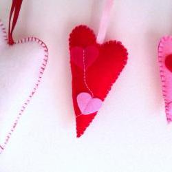 Home Hearts Decoration - Set of 3 - Flying Hearts - Ornaments/favors/decor